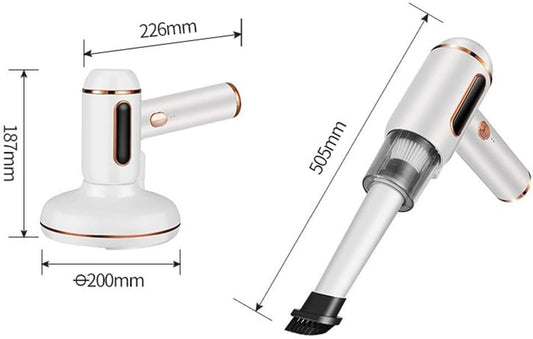 مكنسة محمولة 2×1 شفط وتعقيم | للبيت والعربية