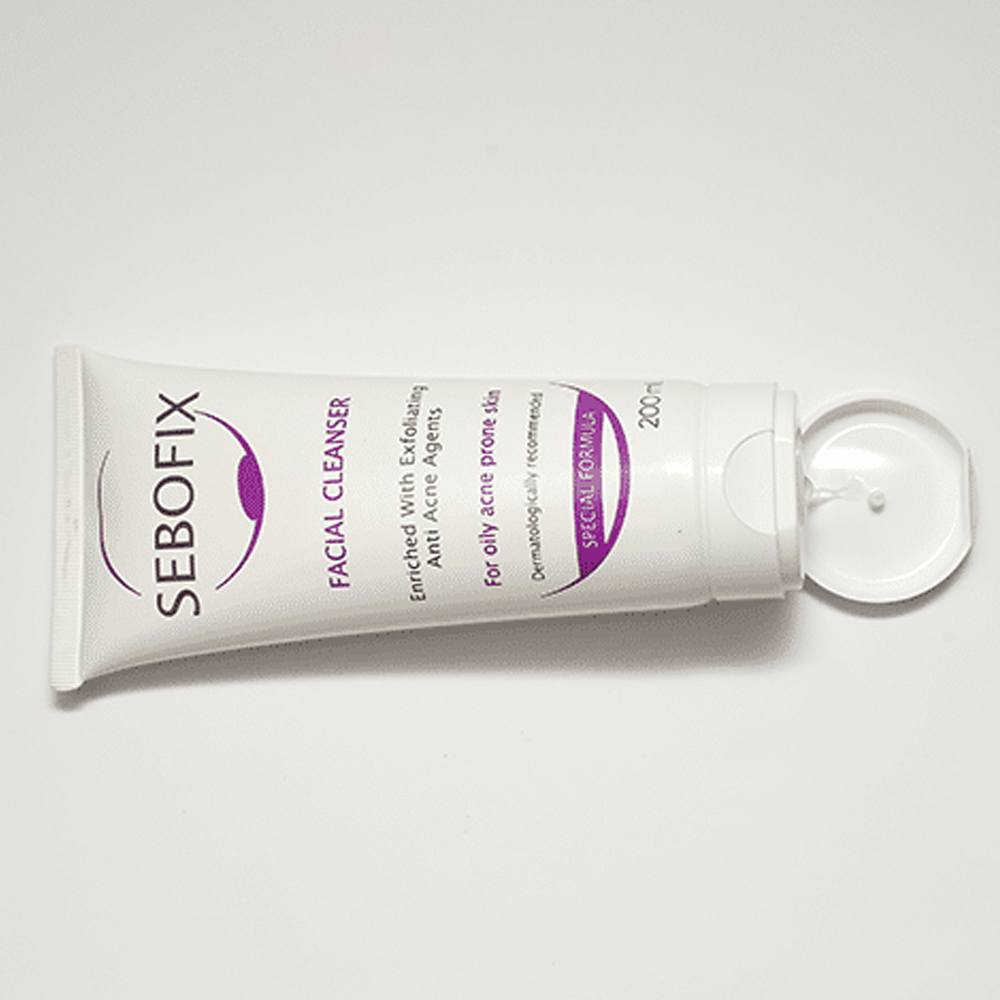 Sebofix Facial Cleanser 🌿 غسول لتنظيف البشرة الدهنية والحساسة بعمق