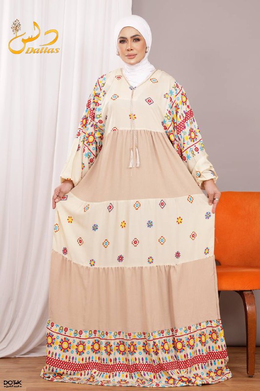 عباية مطرزة – قماش فسكوز CY مستورد واسع كلوي