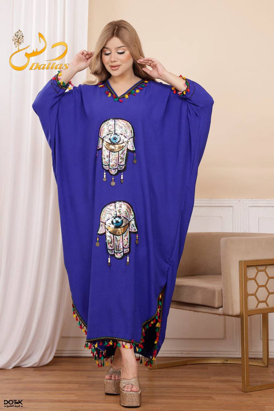 عباية مطرزة بتصميم عصري – قماش مستورد عالي الجودة