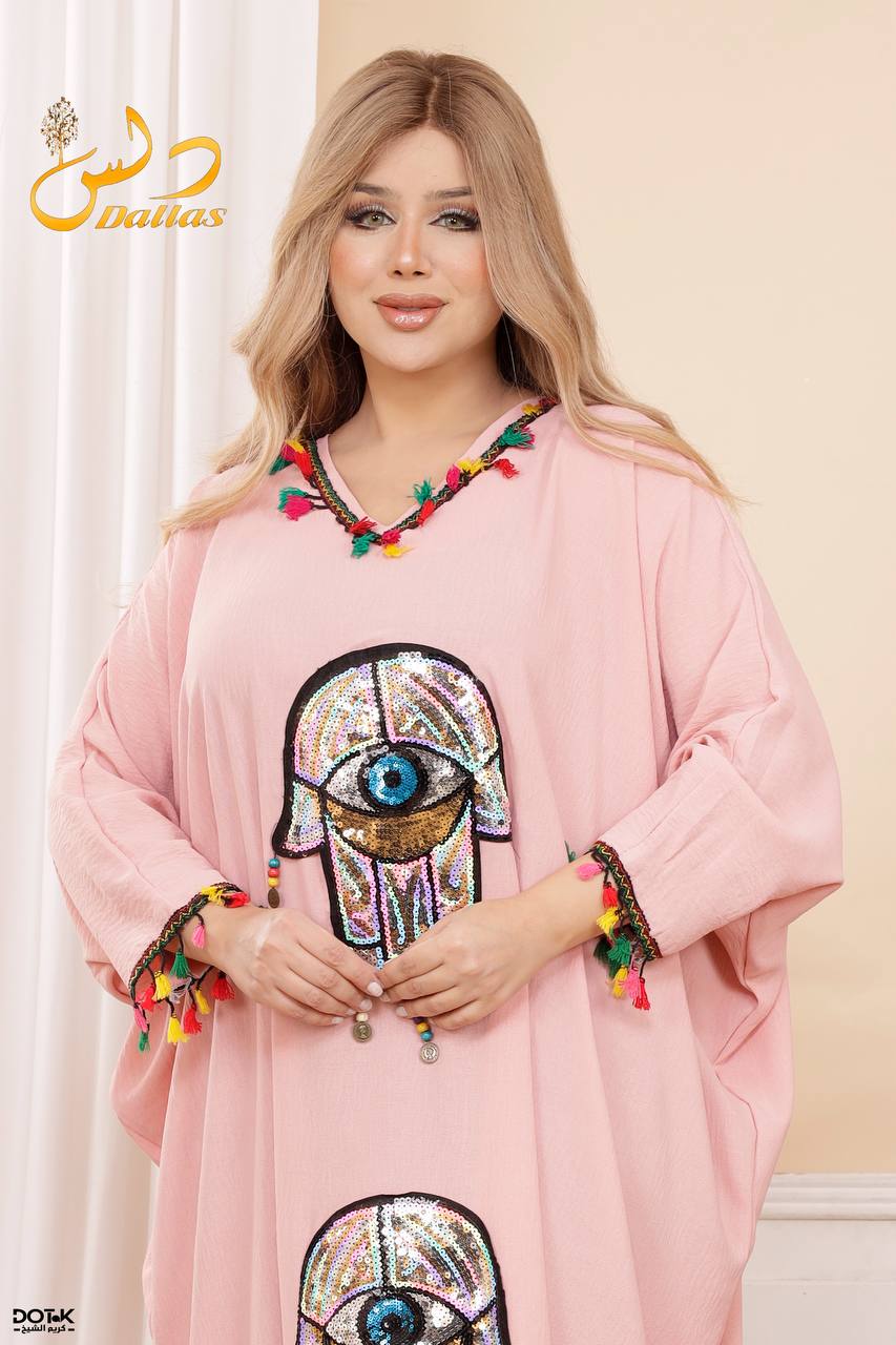 عباية مطرزة بتصميم عصري – قماش مستورد عالي الجودة