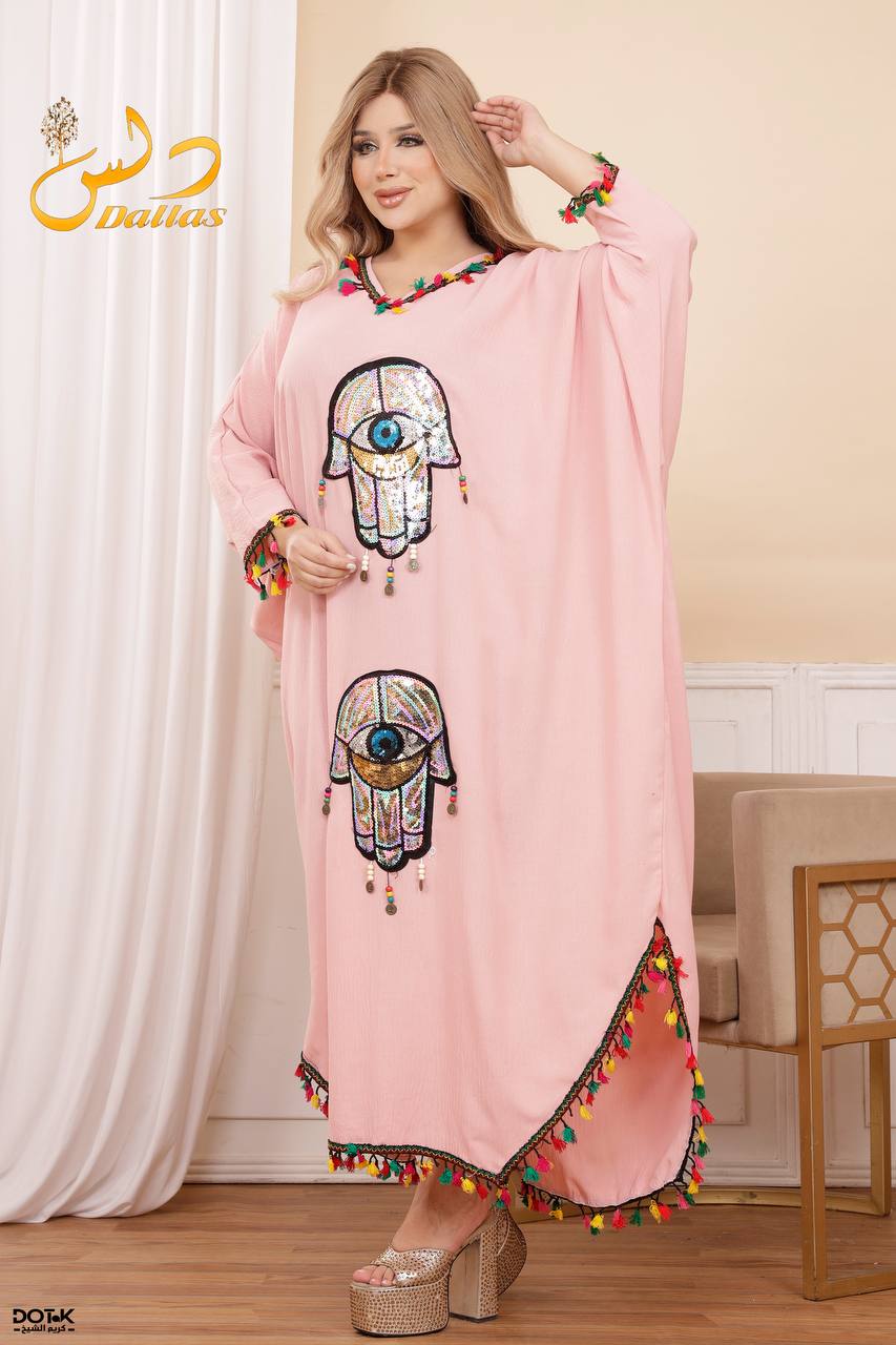 عباية مطرزة بتصميم عصري – قماش مستورد عالي الجودة