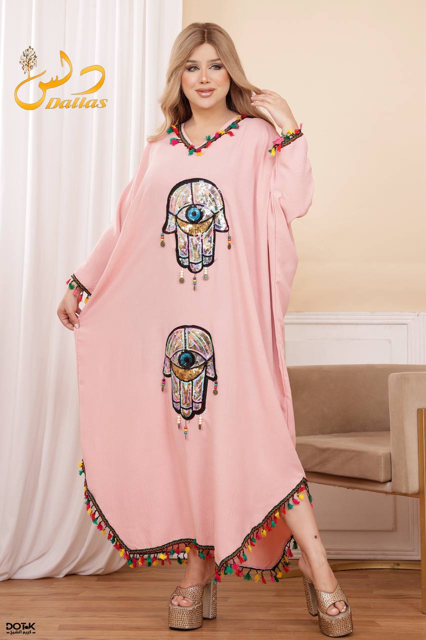 عباية مطرزة بتصميم عصري – قماش مستورد عالي الجودة