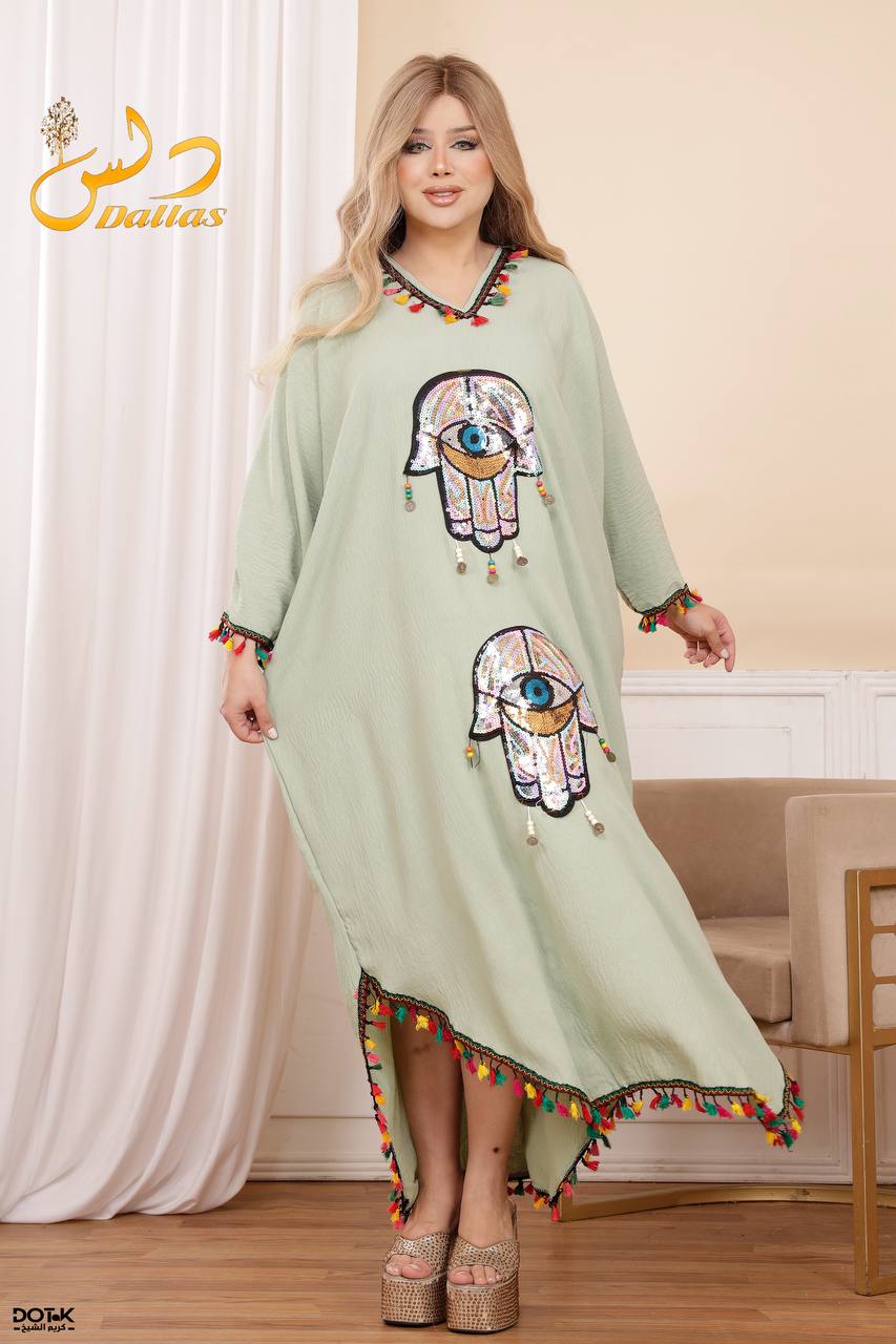 عباية مطرزة بتصميم عصري – قماش مستورد عالي الجودة