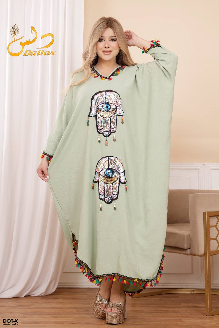 عباية مطرزة بتصميم عصري – قماش مستورد عالي الجودة