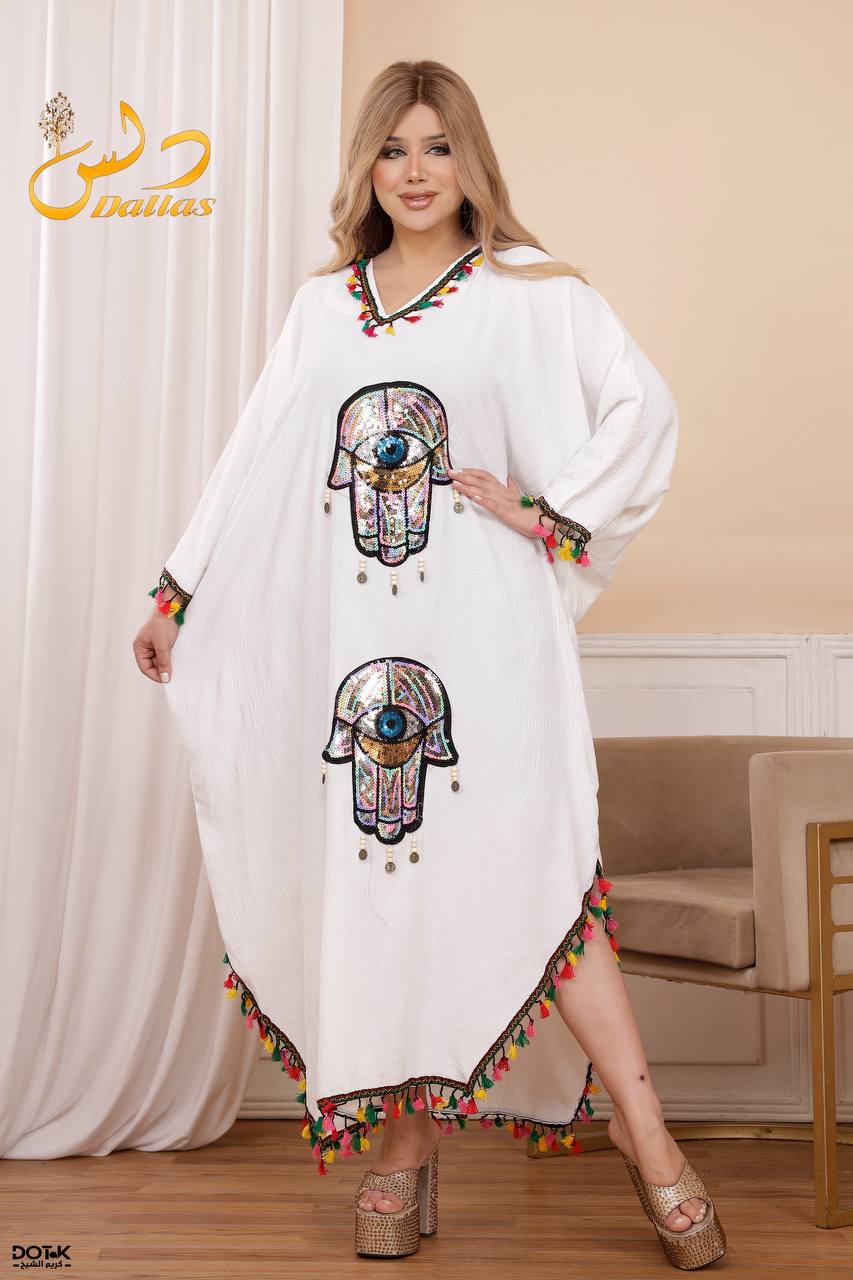 عباية مطرزة بتصميم عصري – قماش مستورد عالي الجودة