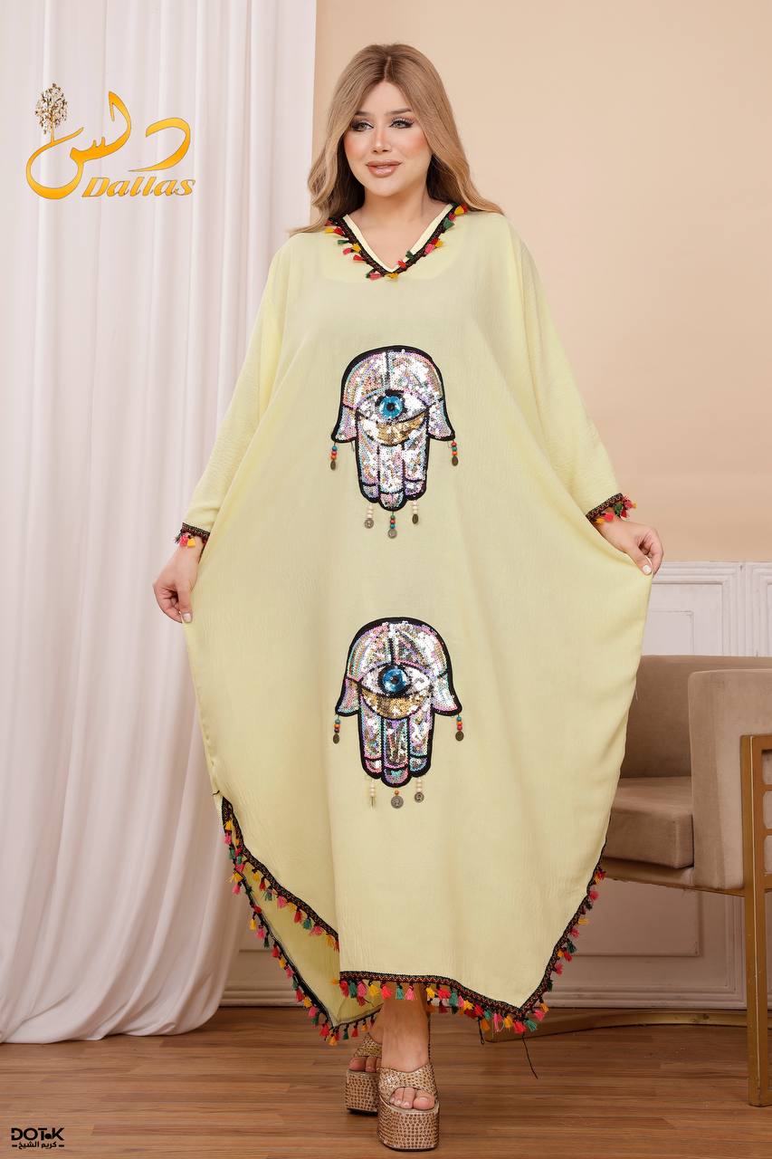 عباية مطرزة بتصميم عصري – قماش مستورد عالي الجودة