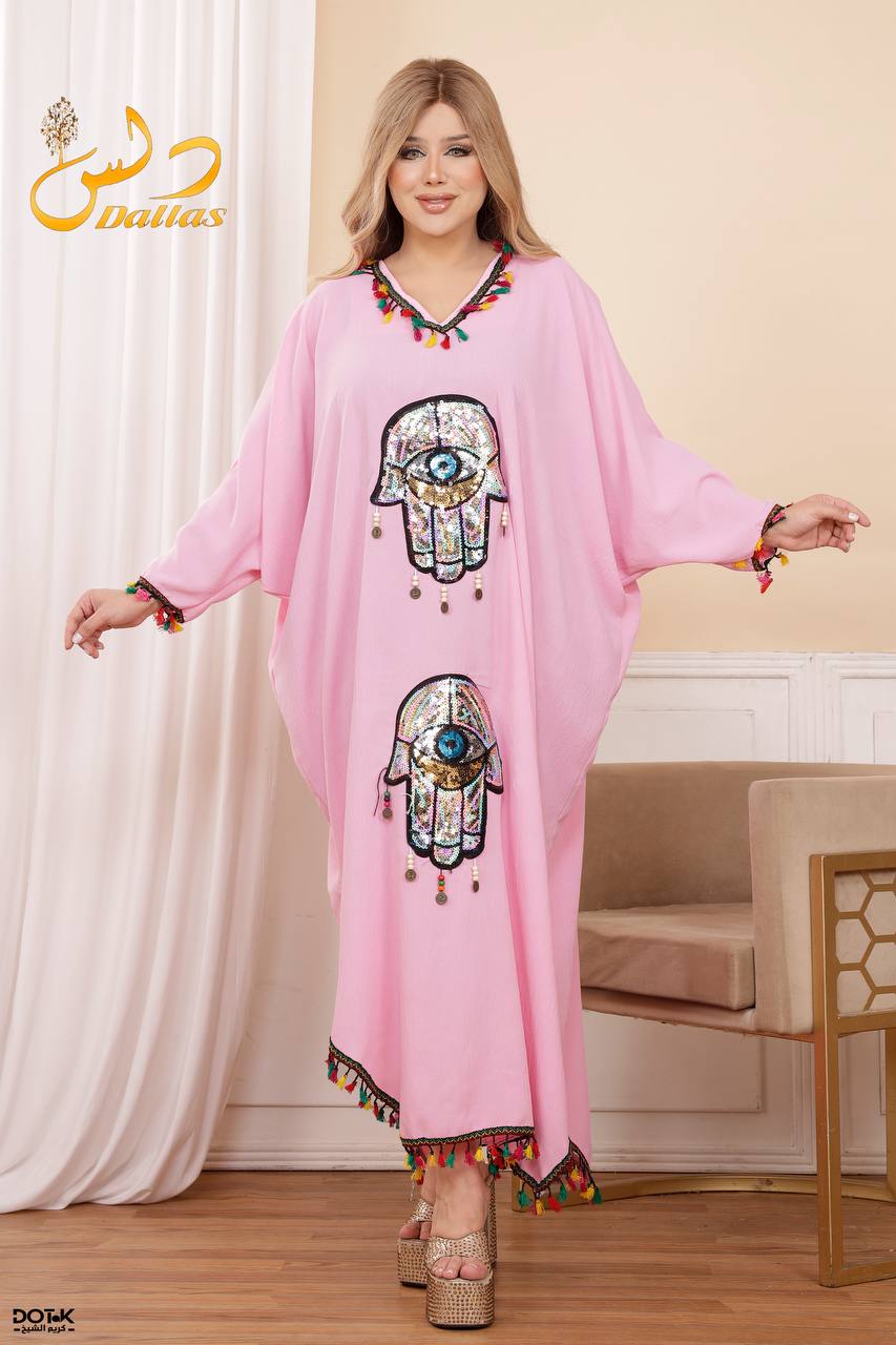 عباية مطرزة بتصميم عصري – قماش مستورد عالي الجودة