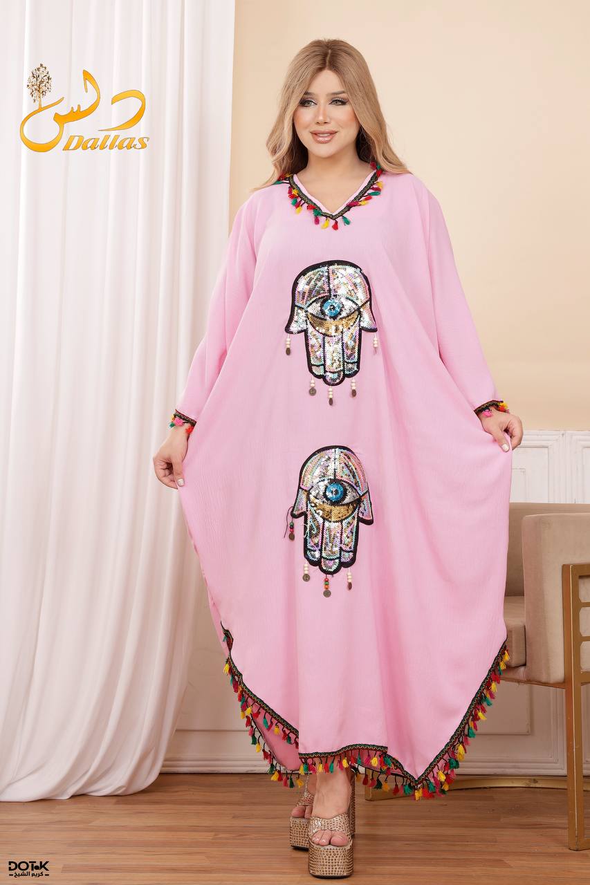 عباية مطرزة بتصميم عصري – قماش مستورد عالي الجودة