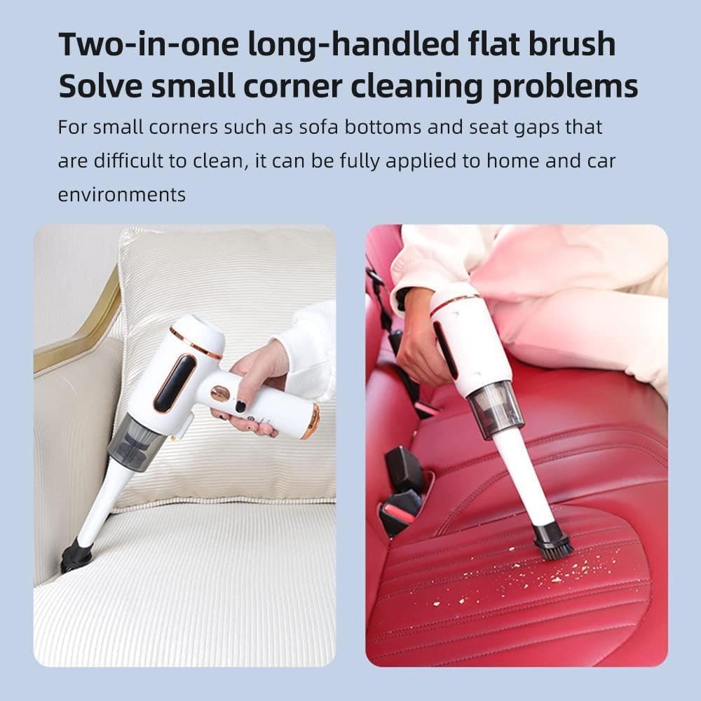 مكنسة محمولة 2×1 شفط وتعقيم | للبيت والعربية