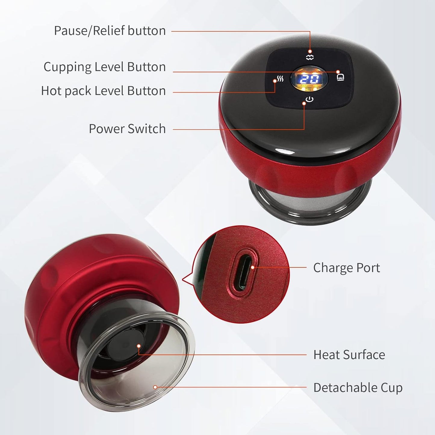 جهاز الحجامة الإلكترونية الذكي لتحسين الصحة وتخفيف الآلام unGaGHT