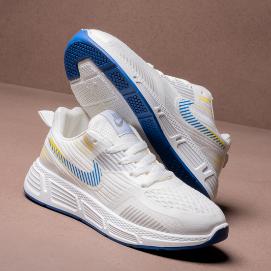 كوتشي حريمي مستورد SV35 | أبيض – أزرق – أسود | مقاسات 37-41