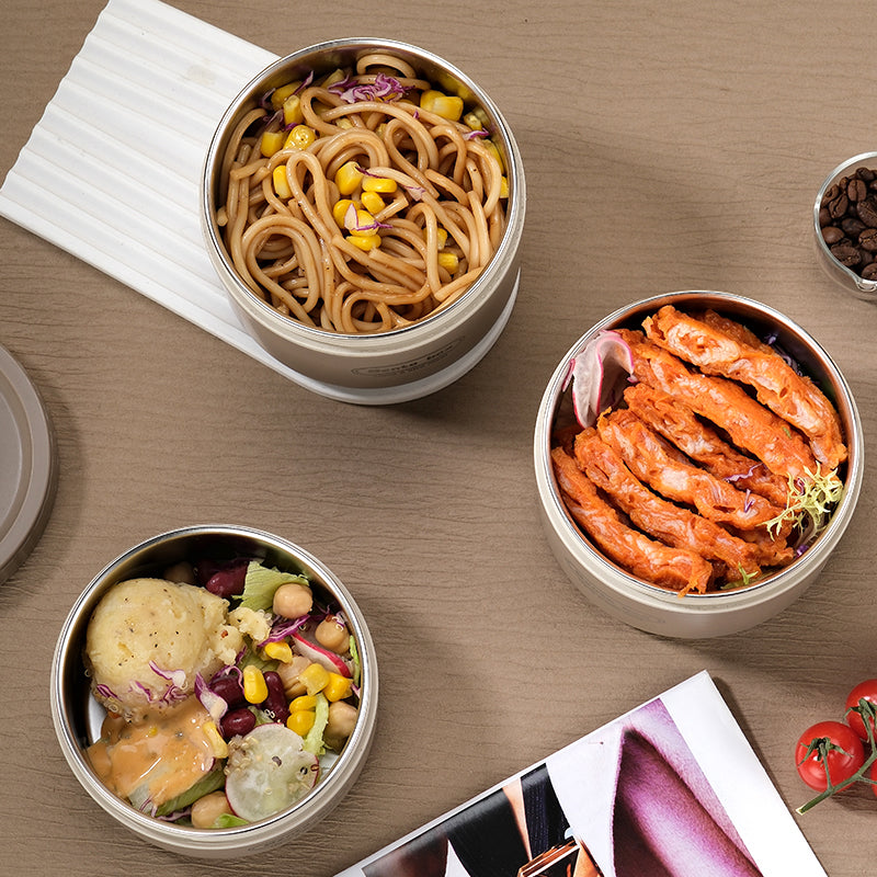 لانش بوكس 4 قطع ستانلس ستيل حراري مع شنطة أنيقة – cwjVYos