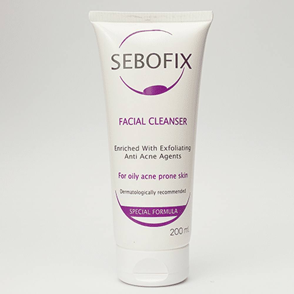 Sebofix Facial Cleanser 🌿 غسول لتنظيف البشرة الدهنية والحساسة بعمق