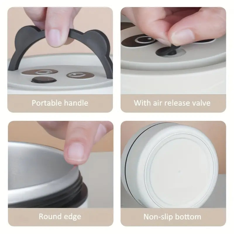 لانش بوكس 4 قطع ستانلس ستيل حراري مع شنطة أنيقة – cwjVYos