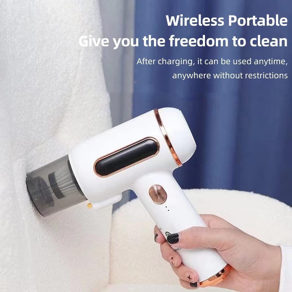 مكنسة محمولة 2×1 شفط وتعقيم | للبيت والعربية