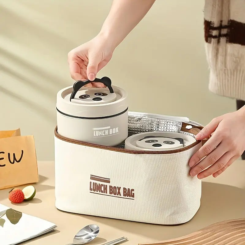 لانش بوكس 4 قطع ستانلس ستيل حراري مع شنطة أنيقة – cwjVYos