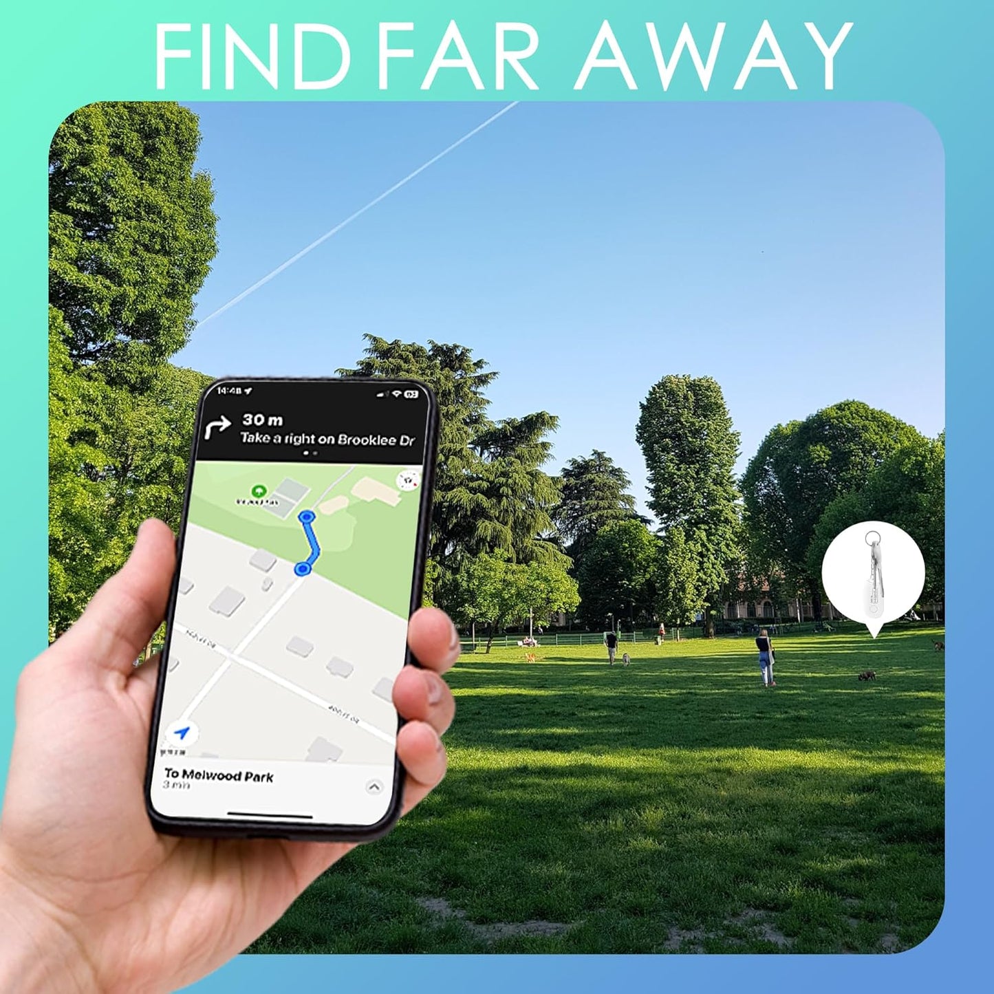 AirTag iPhone SiliconX | جهاز تتبع ذكي للمفاتيح والشنط بتقنية البلوتوث – Find My
